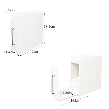 Amazon｜ママ倉 隠せる調味料ラック 1段 コンロ横 キッチン